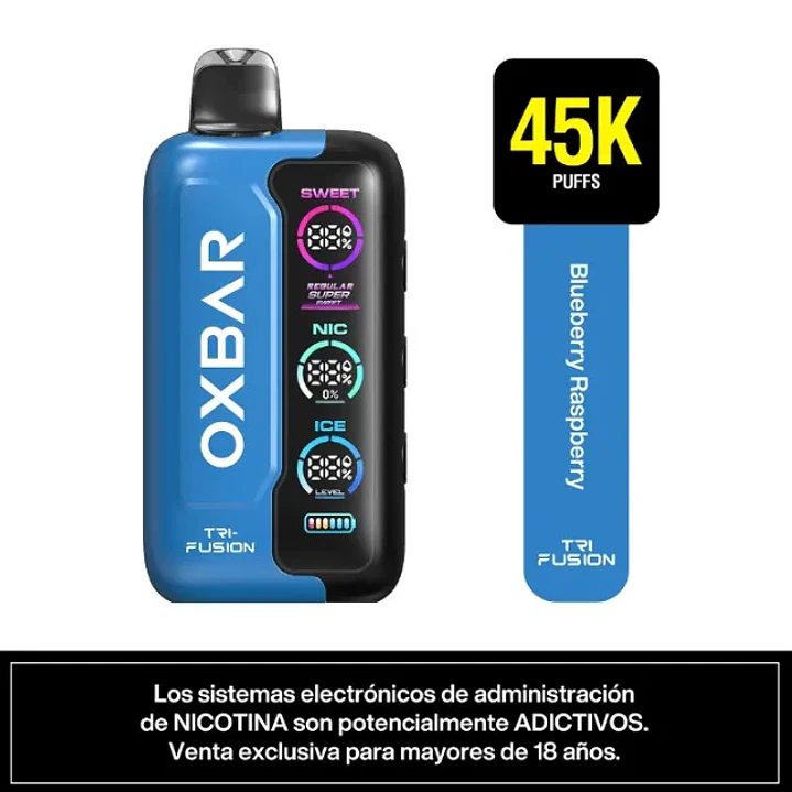 Oxbar Tri Fusion Blueberry Raspberry 45k Puffs 1