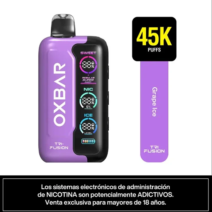 Oxbar Tri Fusion Grape Ice 45k Puffs 1