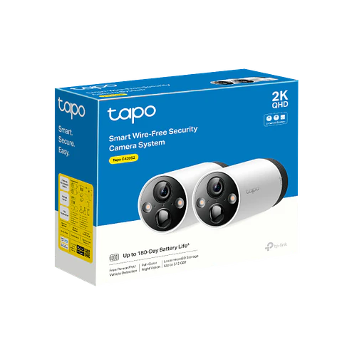 📹 TP-Link Tapo C420S2 – Sistema de Cámaras Wi-Fi Inalámbricas 2K (2 Cámaras)