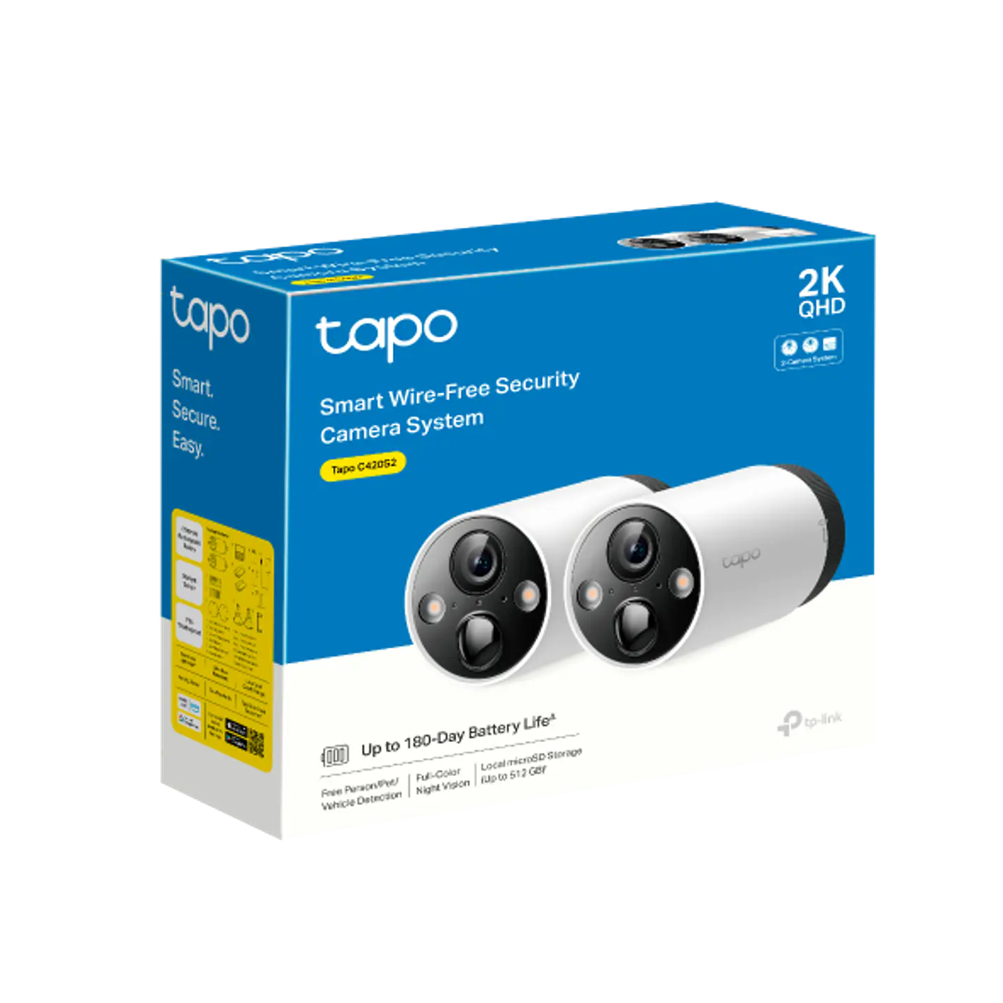 📹 TP-Link Tapo C420S2 – Sistema de Cámaras Wi-Fi Inalámbricas 2K (2 Cámaras) 1