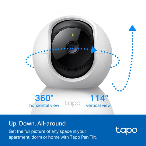 📹 TP-Link Tapo C210 – Cámara Wi-Fi Inteligente 2K QHD con Movimiento Horizontal y Vertical