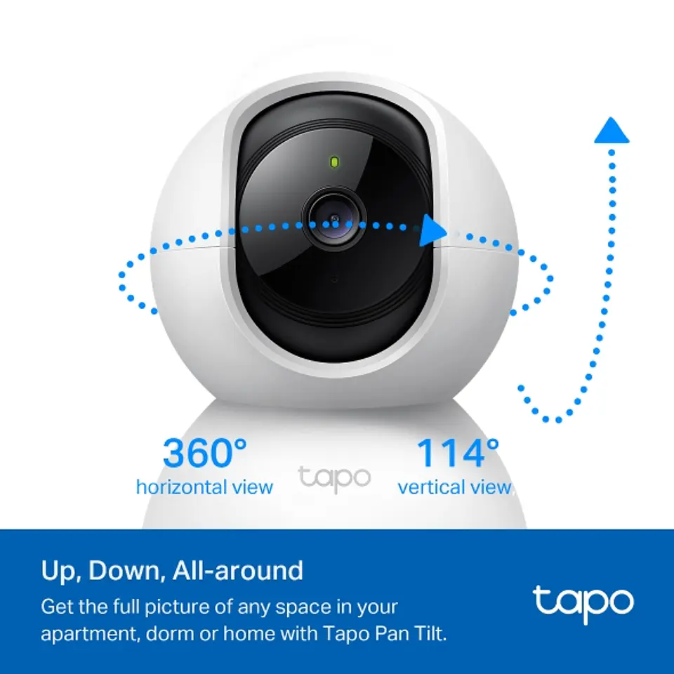 📹 TP-Link Tapo C210 – Cámara Wi-Fi Inteligente 2K QHD con Movimiento Horizontal y Vertical 1