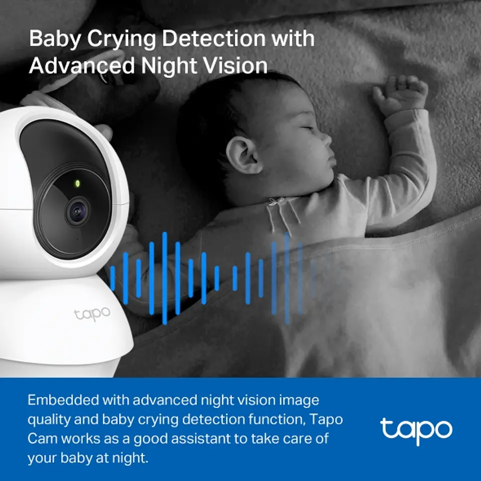 📹 TP-Link Tapo C210 – Cámara Wi-Fi Inteligente 2K QHD con Movimiento Horizontal y Vertical 5