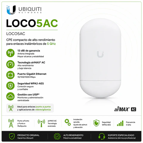 📡 Ubiquiti NanoStation 5AC Loco (LOCO5AC)
