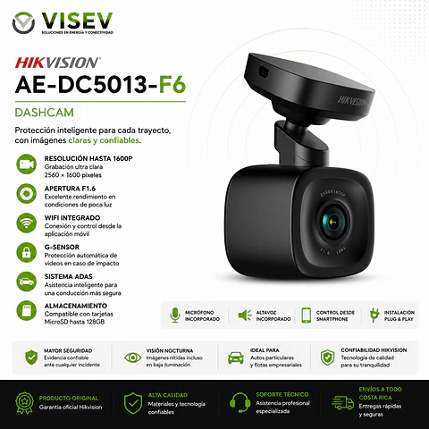 🚗 Hikvision AE-DC5013-F6 DashCam Inteligente