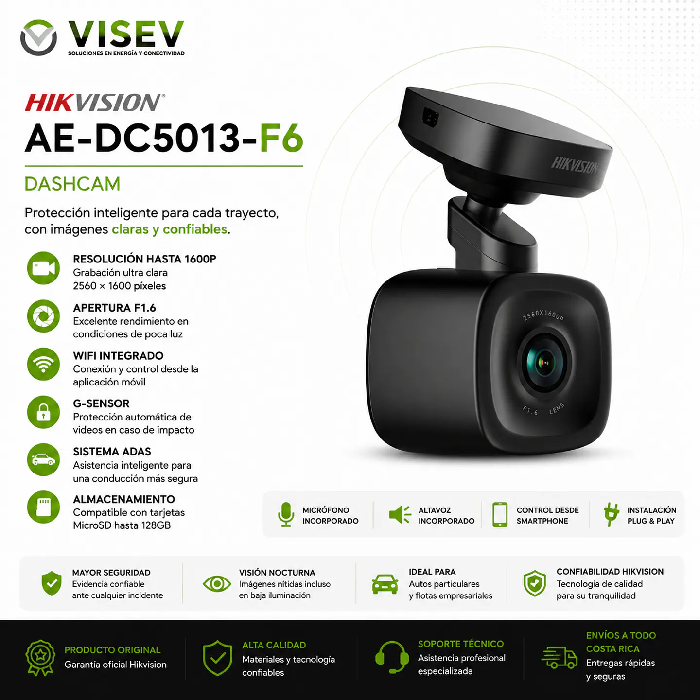 🚗 Hikvision AE-DC5013-F6 DashCam Inteligente 1
