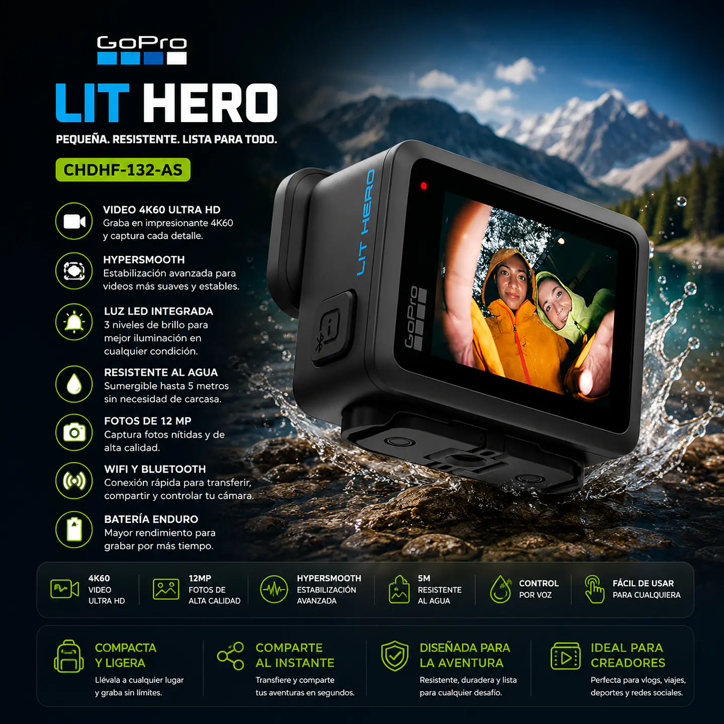 🎥 GoPro LIT HERO (CHDHF-132-AS) 1