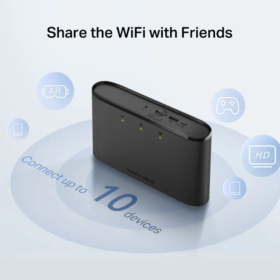 📶 MERCUSYS MT110 – Router Wi-Fi Portátil 4G LTE 5