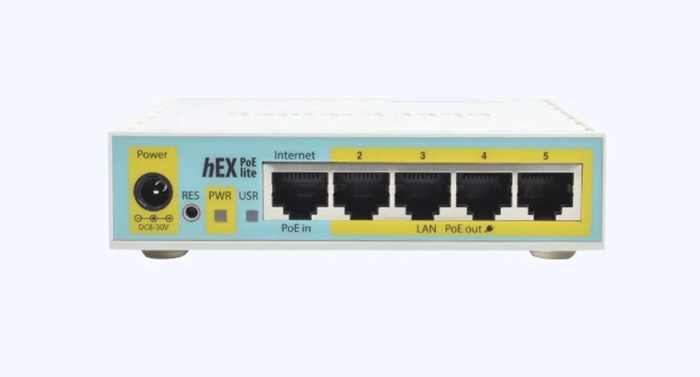 🌐 MikroTik hEX PoE lite (RB750UPr2) 1