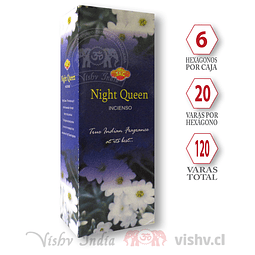 Incienso SAC "Night Queen" ($1.690 x Mayor) Caja de 6 Hexágonos