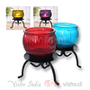 Porta Velas Vidrio Color ($1.690 x Mayor)