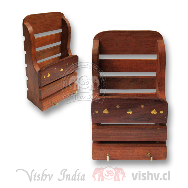 Porta Llaves Decorativa De Madera Con Variante Modelos