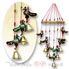 Colgante Hindú con Pavo real y campanas #393 ($3.990 x Mayor)  
