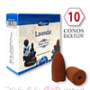 Caja de 10 Conos Back Flow - "Lavanda" ($750 x Mayor)