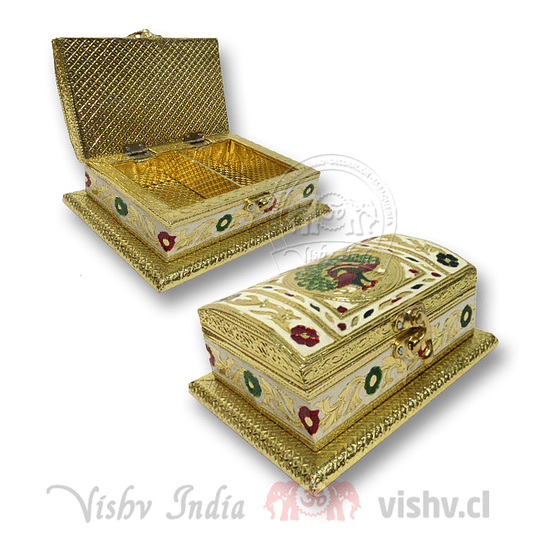 Caja Cubierta en Metal Labrado #08 ($7.990 x Mayor)