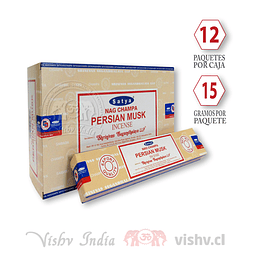  Incienso Satya Nag Champa "Musk Persa" ($4.990 x Mayor)