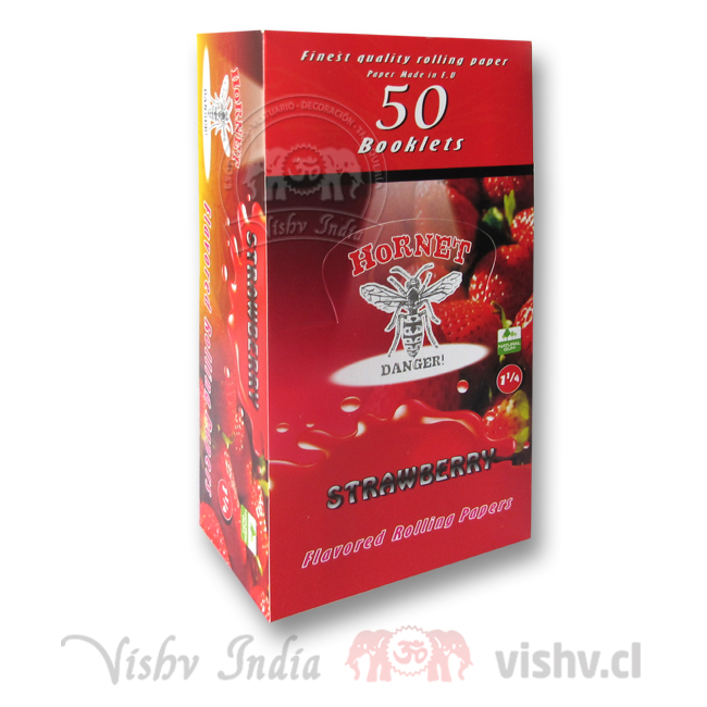 Papelillo Hornet sabor Frutilla 1 1/4 - Display ($9.990 x Mayor)