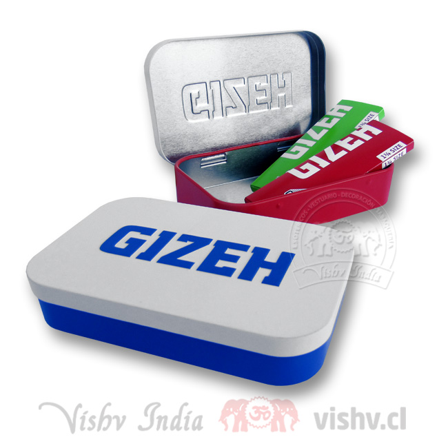 Caja Metálica Gizeh + Papelillos ($1.690 x Mayor)
