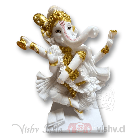 Ganesha Blanco y Dorado #5986 ($34.990 x Mayor) 