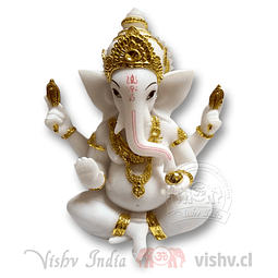 Ganesha Blanco y Dorado #5987 ($24.990 x Mayor) 