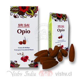 Sachet 10 Conos Sri Sai Cascada "Opio" ($670 x Mayor) 