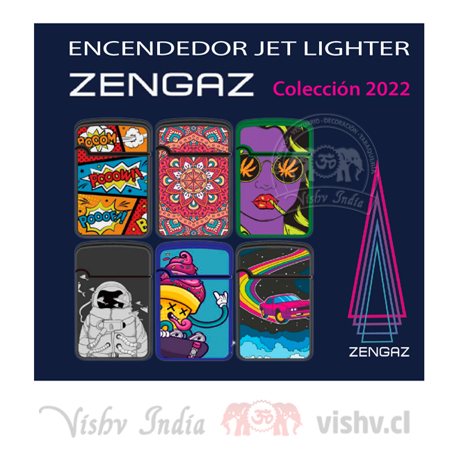 Encendedor Zengaz Jet Lighter D10- Display 12 uds.
