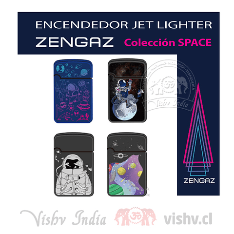 Encendedor Zengaz Jet Lighter D10- Display 12 uds.