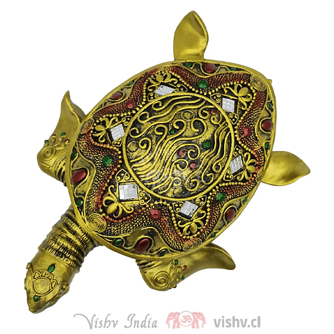 Figura Tortuga Dorada de Poliresina #02 ($27.990 x Mayor)