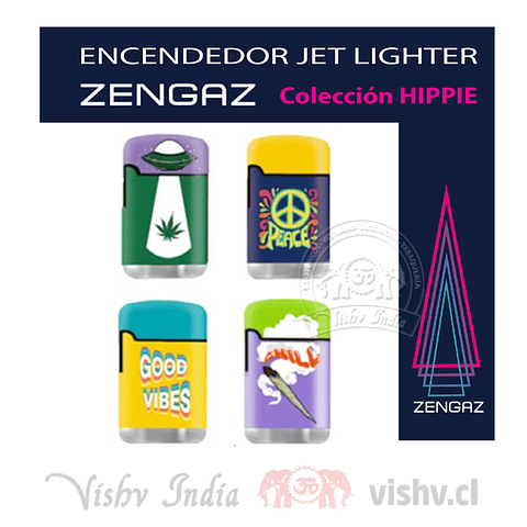 Encendedor Zengaz Jet Lighter D11 - Display 12 uds.