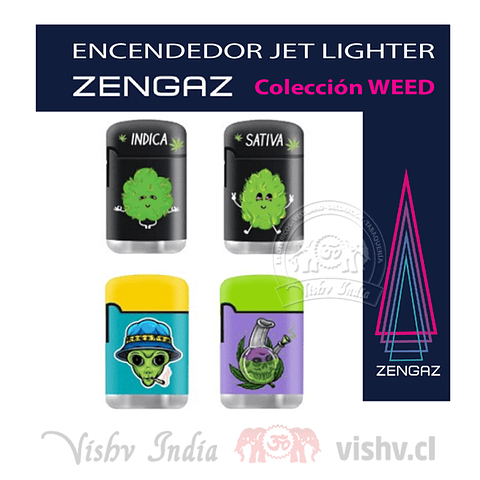 Encendedor Zengaz Jet Lighter D11 - Display 12 uds.