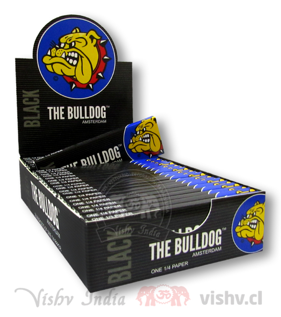Papelillos The Bulldog Black 1 ¼ Display