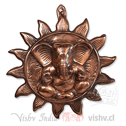 Colgante Hindú Metal Sol y Ganesha ($19.990 x Mayor) 