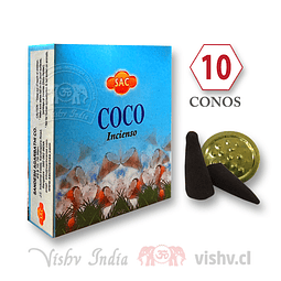 Caja de 10 Conos Sac Tradicionales - "Coco" ($415 x Mayor)