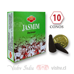 Caja de 10 Conos Sac Tradicionales - "Jazmín" ($415 x Mayor)