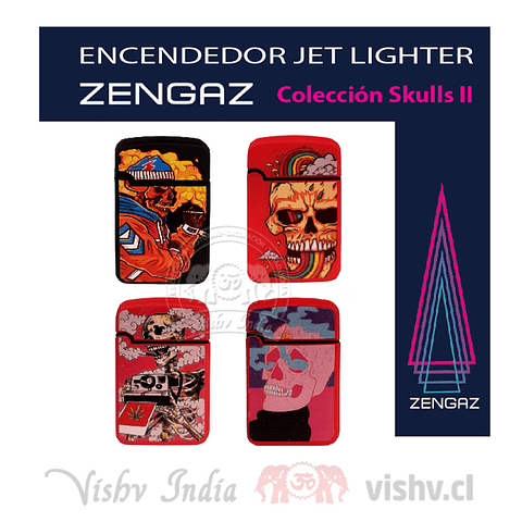 Encendedor Zengaz Jet Lighter D12 - Display 12 uds.