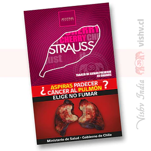 Tabaco Strauss Cherry 45 Grm. ($4.290 x Mayor)