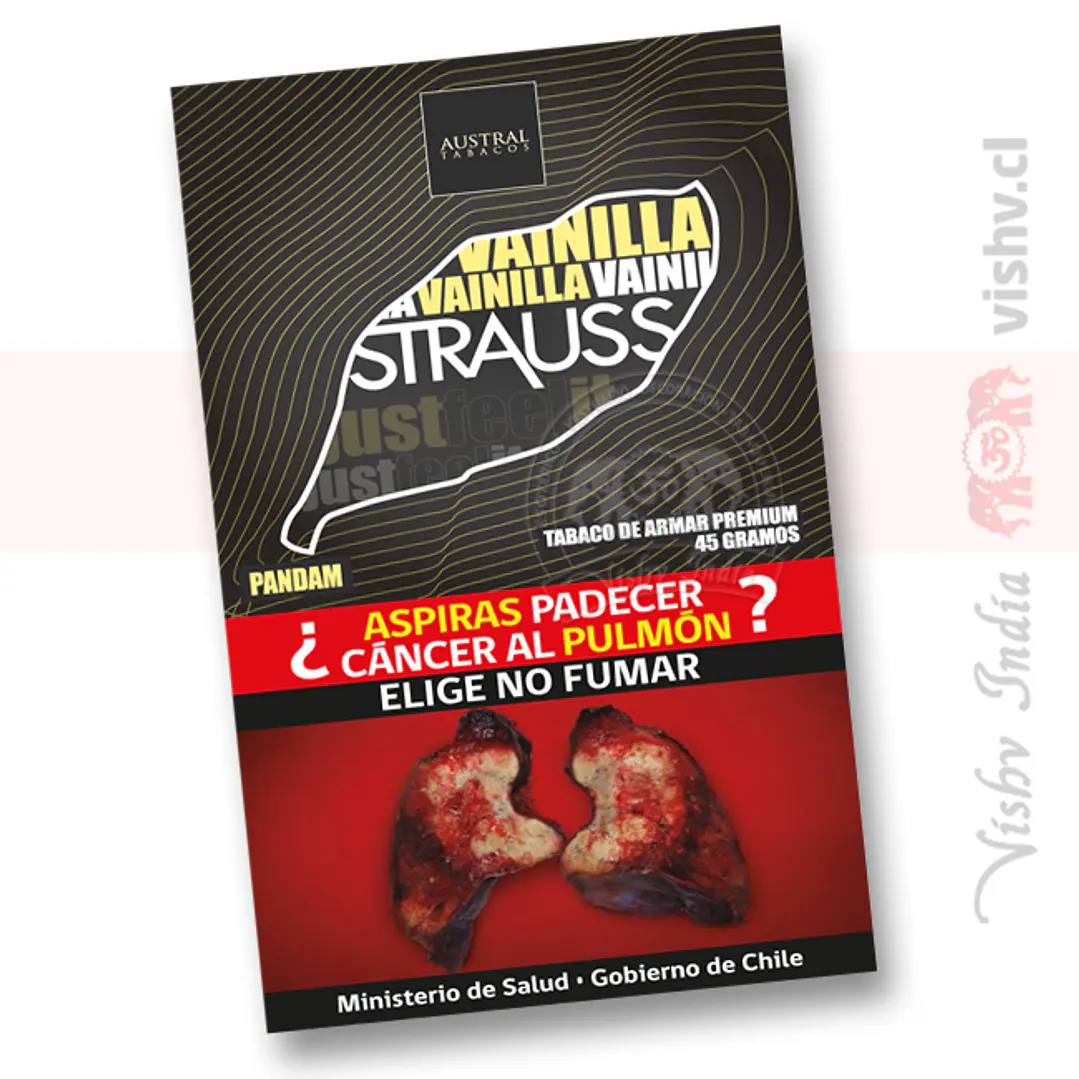 Tabaco Strauss Vainilla 45 Grm. ($4.290 x Mayor) 1