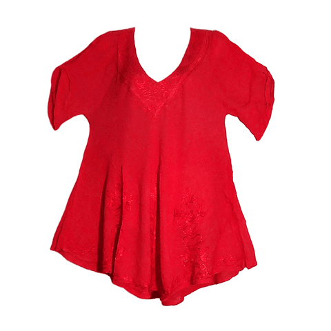 Blusa Campana Canesú Bordado - pack de 6 ($4.990 c/u)