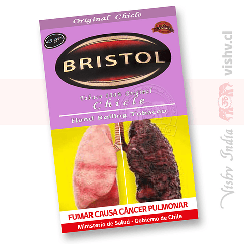 Tabaco Bristol Chicle 45 Gr. ($4.290 x Mayor)