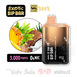 Vaper Exotic Sip Bar - Pinepple Coconut ($7.990 x Mayor) 5.000 Puffs