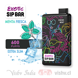 Vaper Exotic Sip Bar - Menta Fresca ($4.990 x Mayor) 600 Puffs