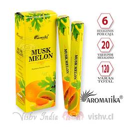 Incienso Aromatika Musk y Melón - Caja de 6 Hexágonos