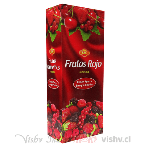 Incienso SAC "Frutos Rojos" ($1.690 x Mayor) Caja de 6 Hexágonos