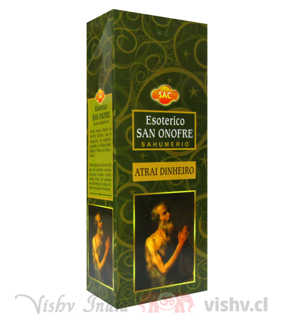 Incienso SAC "San Onofre" ($1.690 x Mayor) Caja de 6 Hexágonos