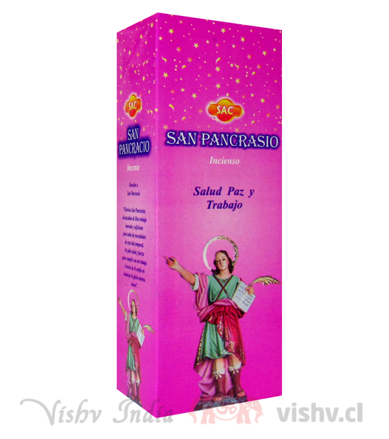 Incienso SAC "San Pancracio" ($1.690 x Mayor) Caja de 6 Hexágonos
