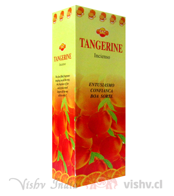 Incienso SAC "Tangerina" ($1.690 x Mayor) Caja de 6 Hexágonos