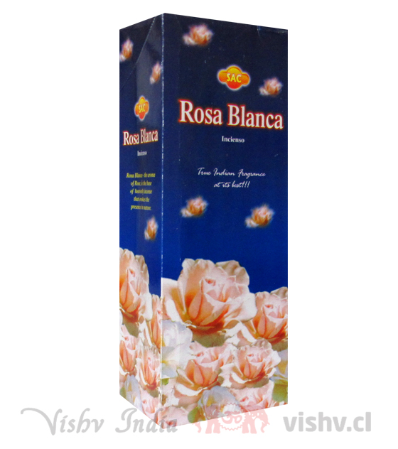Incienso SAC "Rosa Blanca" ($1.690 x Mayor) Caja de 6 Hexágonos