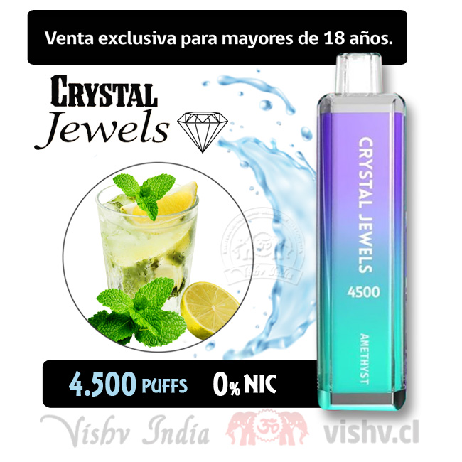 Vape Crystal Jewels -Menta Fresca y Mojito ($6.990 x Mayor)