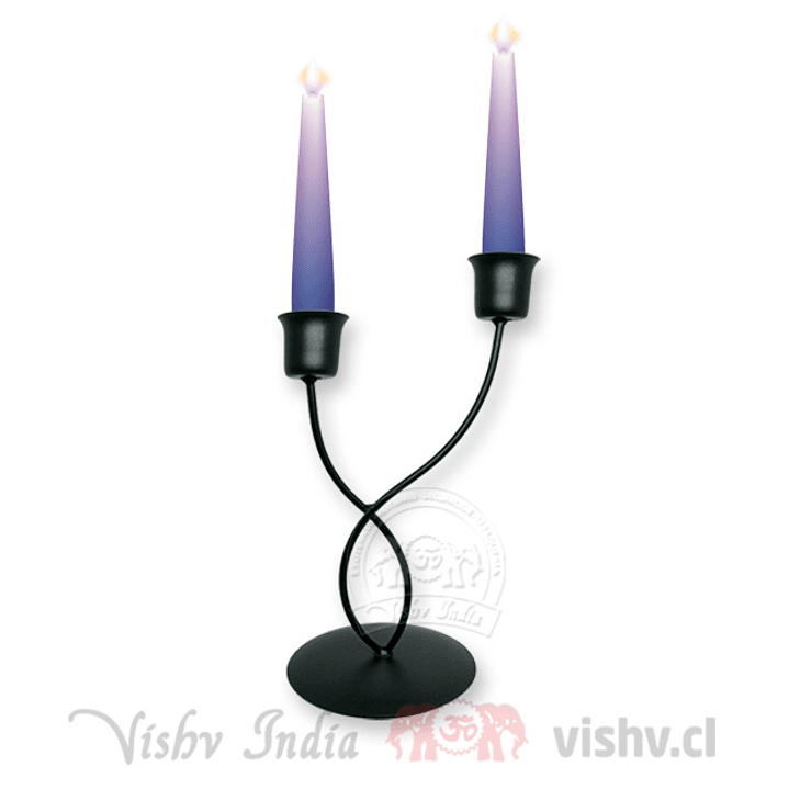 Porta Vela Metal - 2 Velas ($1.990 x Mayor) 2