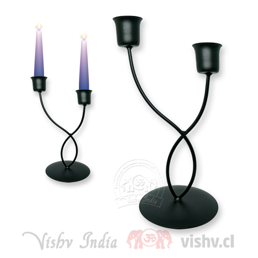Porta Vela Metal - 2 Velas ($1.990 x Mayor) 1